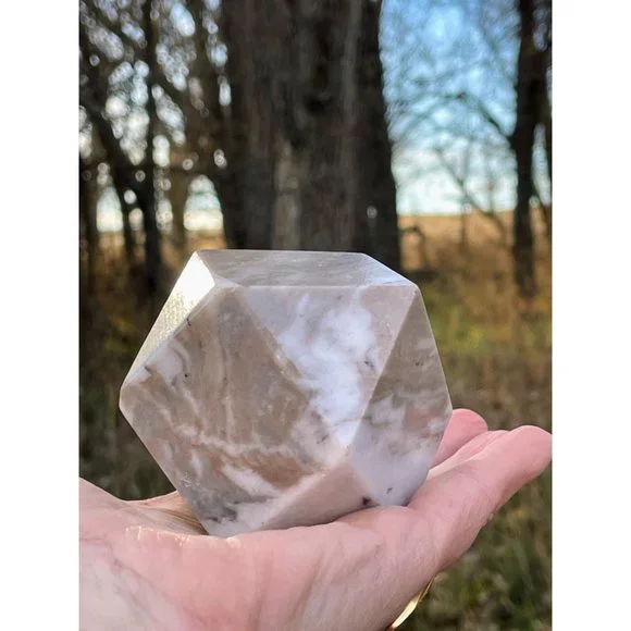 Vintage marble Geometric Paperweight Desk Decor - Picture 3 of 14